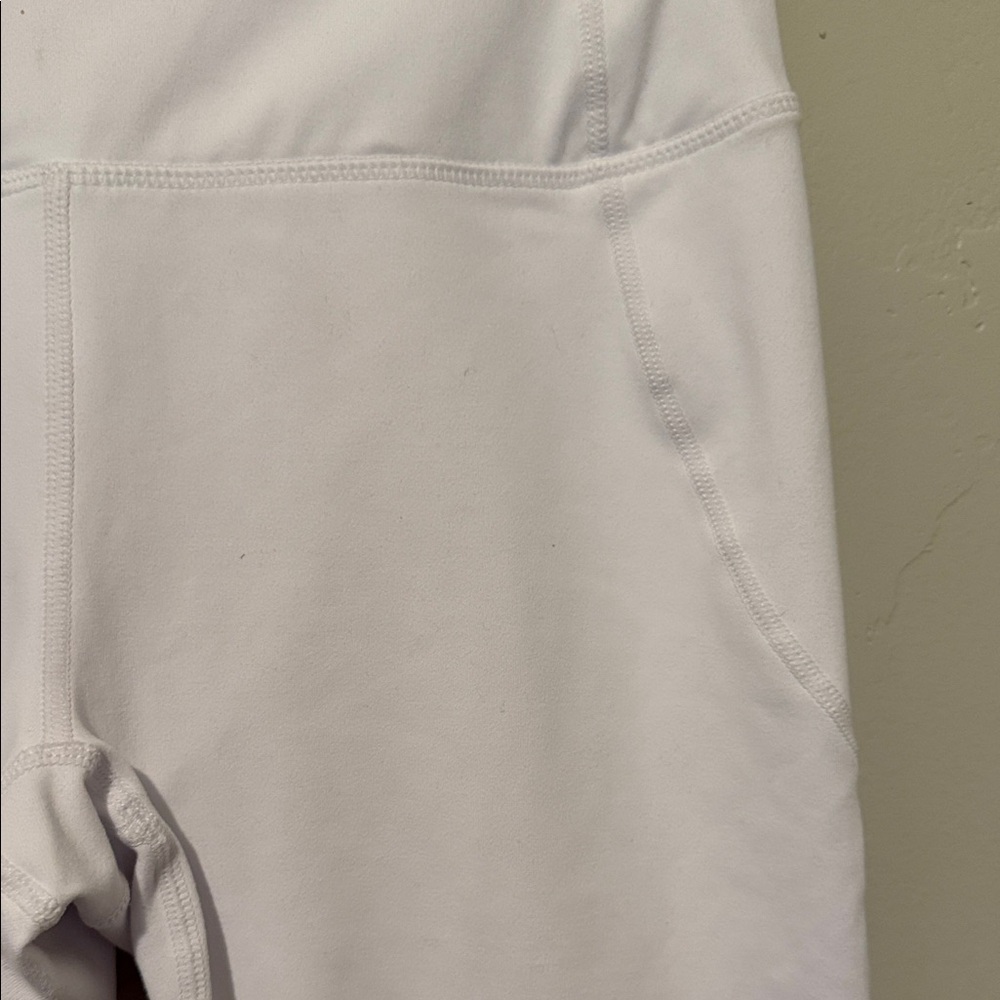 Fabletics White Leggings with Side Cross Details - Picture 3 of 11